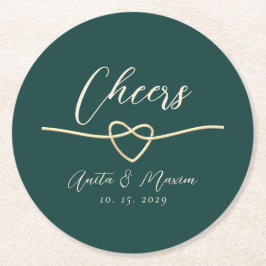 Porta-copo De Papel Redondo Alemão de Casamento Rodada Suporte para Copos