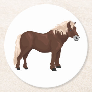 Porta-copo De Papel Redondo Amante de Cavalos Fofo Fazendão Western Equestre