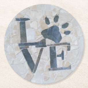 Porta-copo De Papel Redondo Amor De Cão