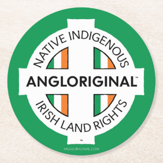 Porta-copo De Papel Redondo Angloriginal™ Direitos à Terra Irlandesa 6 x