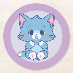 Porta-copo De Papel Redondo Anime Tom e Jerry - Tom