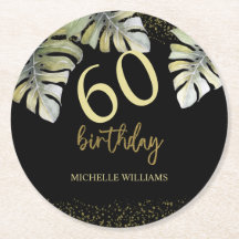 Aniversário da Caligrafia de Palma Dourada Elegant