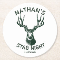 Antlers feitos sob encomenda da noite do veado
