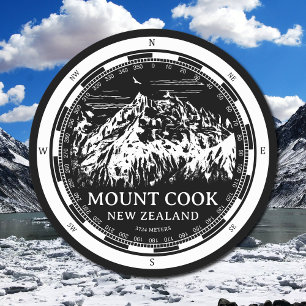 Porta-copo De Papel Redondo Aoraki Monte Cook - Canterbury Nova Zelândia