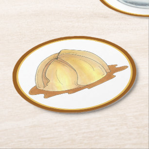 Porta-copo De Papel Redondo Apple Dumplings Amish Pensilvânia Comida Holandesa