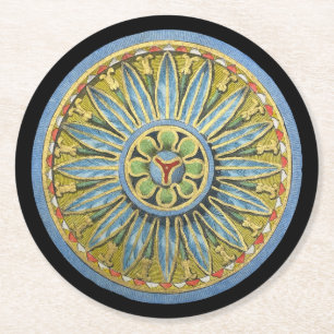 Porta-copo De Papel Redondo Arquitetura Antiquada N. º 2