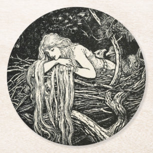 Porta-copo De Papel Redondo Art Nouveau Paper Porta copos