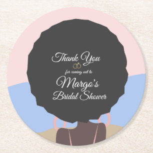 Porta-copo De Papel Redondo Bachelorette Weekend Beach Chá de panela