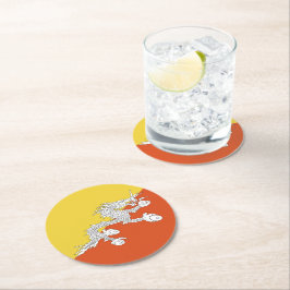 Porta-copo De Papel Redondo Bandeira do butano