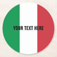 Bandeira italiana de portas copos de papel feitas
