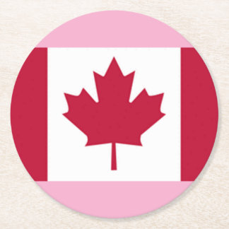 Porta-copo De Papel Redondo Bandejas para Copos com Bandeira Canadense