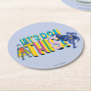 Porta-copo De Papel Redondo Batman Vamos Fazer Isto