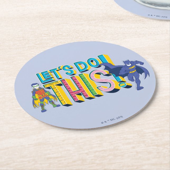 Porta-copo De Papel Redondo Batman | Vamos Fazer Isto (Angulado)