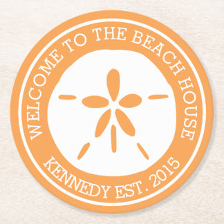 Porta-copo De Papel Redondo Beach House