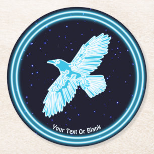 Porta-copo De Papel Redondo Blue Raven Sobre Estrelas