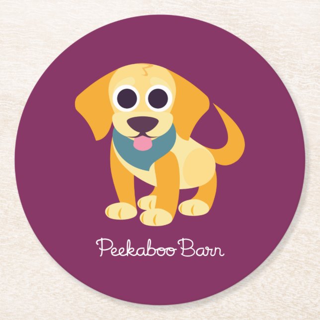 Porta-copo De Papel Redondo BO o cão (Frente)