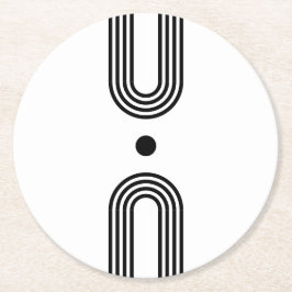 Porta-copo De Papel Redondo Boho celestial Sun