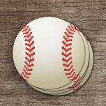 Porta-copo De Papel Redondo Bola Tema Baseball<br><div class="desc">Porta copos De Papel De Bola Tema De Baseball.</div>