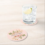 Porta-copo De Papel Redondo Bonito favor de casamento do jardim floral<br><div class="desc">Esta adorável trabalho de arte floral é transferível para uma série de produtos para fazer um belo favor personalizado de casamento. DM com quaisquer solicitações. Obrigados para visitar minha loja Zazzle!</div>