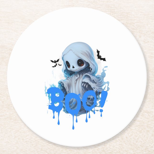 Porta-copo De Papel Redondo Boo 03 (Frente)