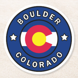 Porta-copo De Papel Redondo Boulder Colorado