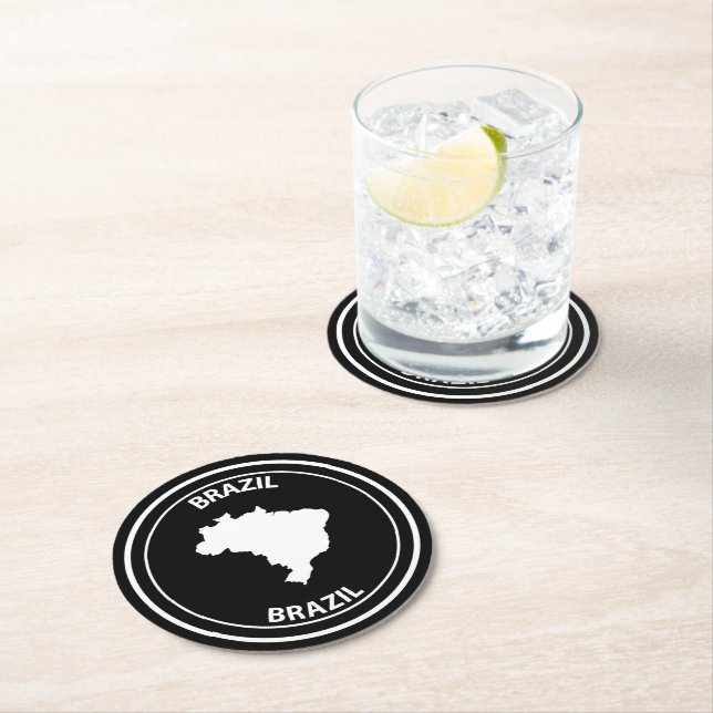 Porta-copo De Papel Redondo Brasil (Insitu)