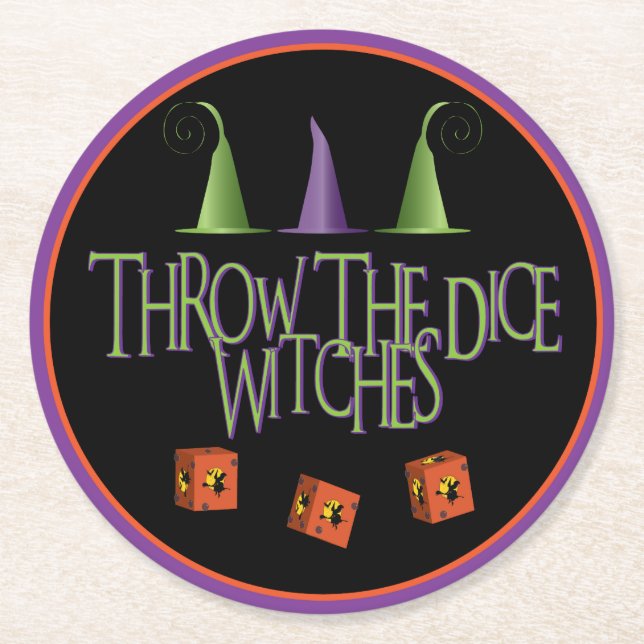 Porta-copo De Papel Redondo Bunco Joga O Aparelho (Frente)