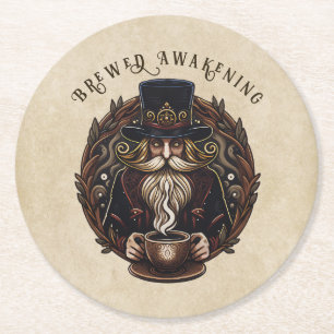 Porta-copo De Papel Redondo Café/ Assistente de chocolate