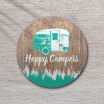 Porta-copo De Papel Redondo Campos felizes Divertidos Floresta Russa<br><div class="desc">Acampando a divertida Porta copos de papel da floresta rustica.</div>