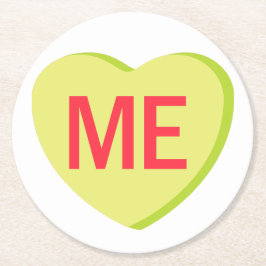 Porta-copo De Papel Redondo Candy Heart - ME