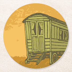 Porta-copo De Papel Redondo Caravana cigana