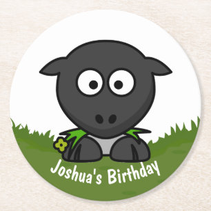 Porta-copo De Papel Redondo Carneiros redondos