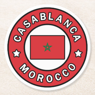 Porta-copo De Papel Redondo Casablanca Marrocos