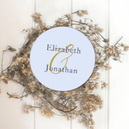 Porta-copo De Papel Redondo Casamento Azul Opulente