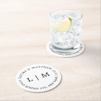 Casamento de Monograma Branco