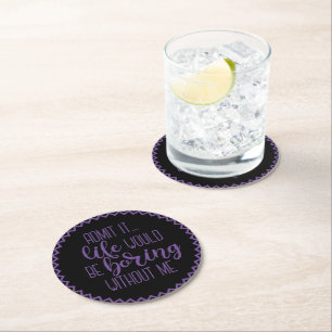 Porta-copo De Papel Redondo Cerveja de recepção de casamento, bar, portas copo