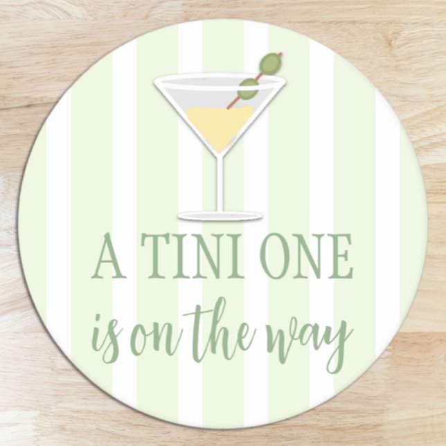 Porta-copo De Papel Redondo Chá de Bebê Tini One (Criador carregado)