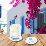 Porta-copo De Papel Redondo Chá de fraldas de discoteca musical Rainha Greek<br><div class="desc">O musical grego mediterrânico bougainvillea inspirado na Dançarina Queen chá de fraldas de papel redondo editável. Incêndio no encanto do Mediterrâneo com a coleção de chás de fraldas mama-mia! Celebre a chegada do seu pequeno em meio às serenas matizes de maré azul e branca que lembram a praia de Santorini....</div>