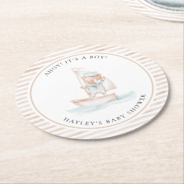 Porta-copo De Papel Redondo Chá de fraldas de faixa de inclinação do retângulo