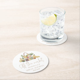 Porta-copo De Papel Redondo Chá de Noiva Off The Market