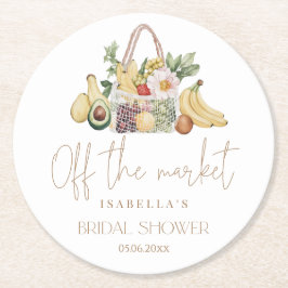 Porta-copo De Papel Redondo Chá de Noiva Off The Market