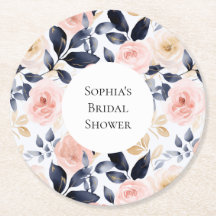 Chá de panela bonito de Flores Brancas Azul Cor-de