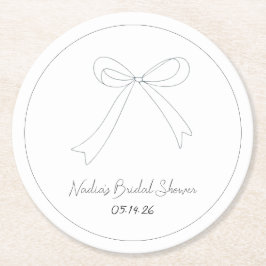 Porta-copo De Papel Redondo Chá de panela de Estilo de Esboço Desenhado pela M