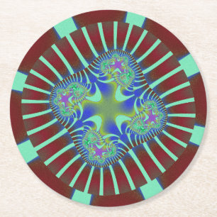 Porta-copo De Papel Redondo Cherry Mint Bomb
