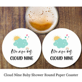 Porta-copo De Papel Redondo Chuva de Bênçãos para o Bebê