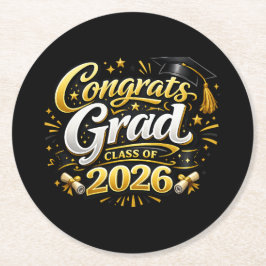 Porta-copo De Papel Redondo Class of 2026