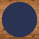 Porta-copo De Papel Redondo Cor Sólida Azul do Marinho da Meia-Noite<br><div class="desc">Descubra a elegância do Marinho Azul da Meia-Noite, um marinho azul cativante que evoca o mistério sereno de um céu da meia-noite e as profundas profundidades do oceano. Essa matiz sofisticada traz um toque de enigma e tranquilidade, perfeita para acrescentar uma afirmação sutil mas impactante, essa cor se integra perfeitamente...</div>