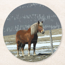 Porta-copo De Papel Redondo Coroa Belga Na Porta copos De Papel Da Paddock