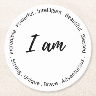 Porta-copo De Papel Redondo Costa inspiradora