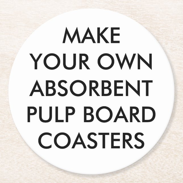 Porta-copo De Papel Redondo Costume personalizado em volta das portas copos (Frente)